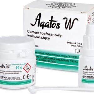 Agatos W fosfatinis cementas, 30g+18g
